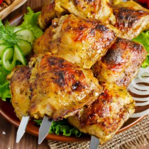 Шашлык из куриных бедер в Солнечногорске